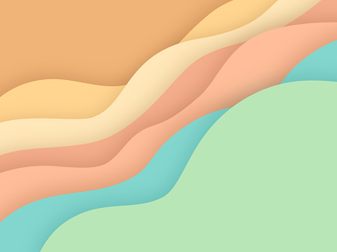 Modern blend pastel wave layers background abstract.