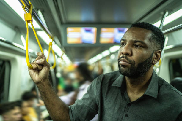 istock Mid adult man in a train 1489235565