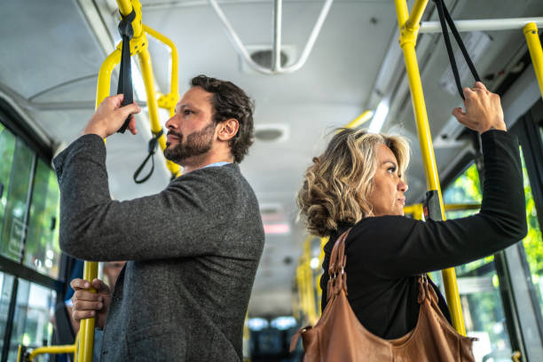 istock Business people in the bus 1489235892