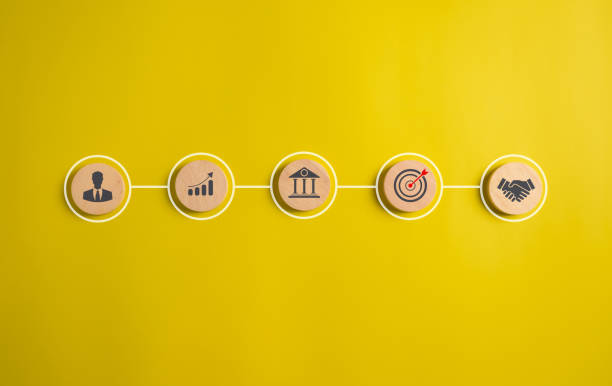 istock Businessman with business goal and planning project target 1489236877