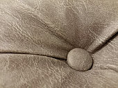 Close up of luxury buttoned buttons on a vintage style sofa