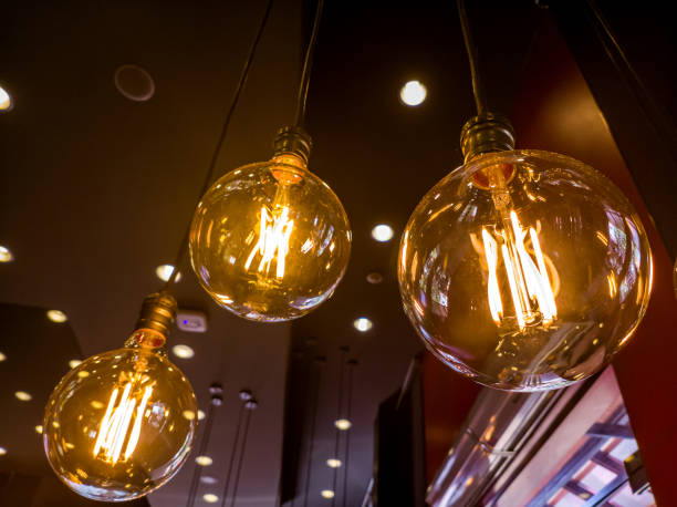 istock Beautiful luxury light lamp decor glowing 1489244187