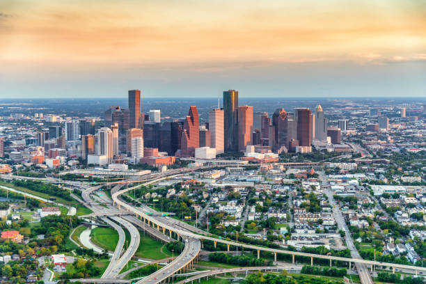 istock Downtown Houston Skyline at Sunset 1489247431