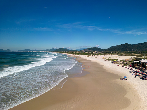 Joaquina Beach in Florianopolis on the south coast of Brazil