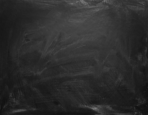 Chalk rubbed out on blackboard. Abstract black background layout design,chalk board,smooth gradient grunge background texture. Blackboard. Chalkboard. Texture for add text or graphic design.