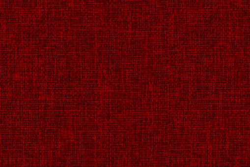 Red fabric cloth background texture. Red cloth background. Abstract realistic fabric background texture. Linen fabric crumpled texture. Texture of red christmas fabric. Fabric background for graphic design.