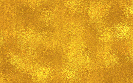 Shiny yellow gold foil abstract texture background. Gold foil leaf metallic wrapping paper texture background for wall paper decoration element. Luxury shiny gold texture, bright festive background. Luxury Christmas holiday.