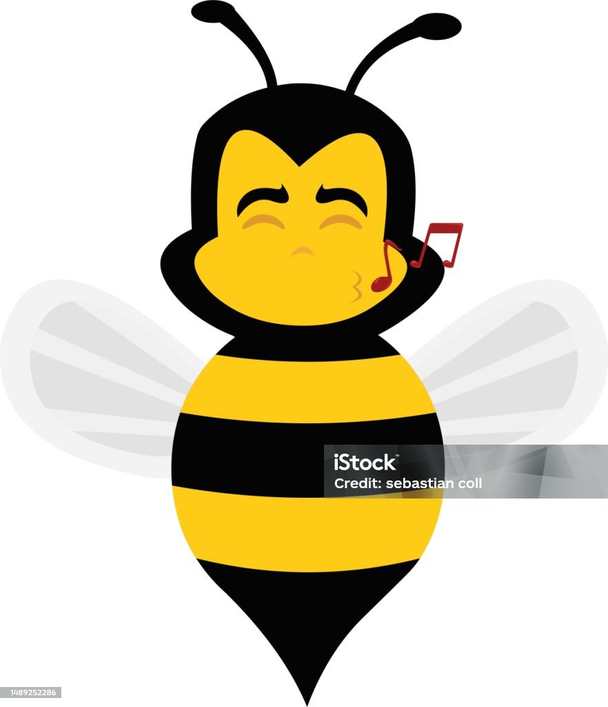 Vector Bee Bug Whistle Stock Illustration - Download Image Now - Animal ...