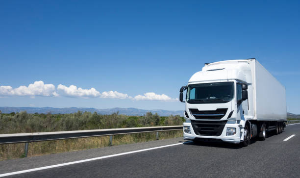 istock Truck on the road 1489264854
