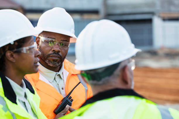 istock African-American man at construction site in meeting 1489266449