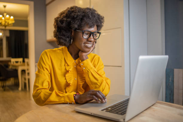 istock Young woman working from home 1489277942