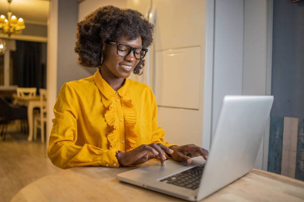 istock Young woman working from home 1489277944
