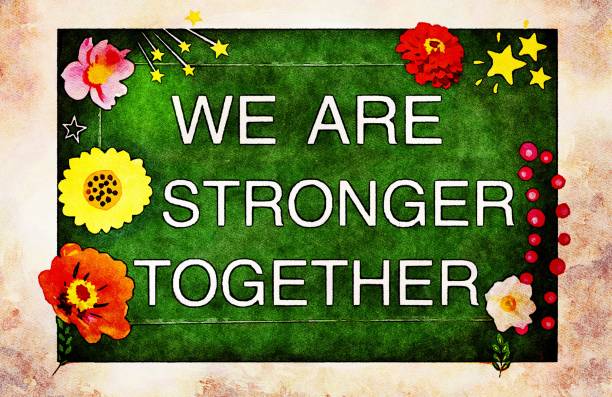 'We Are Stronger Together ' in Watercolour Theme