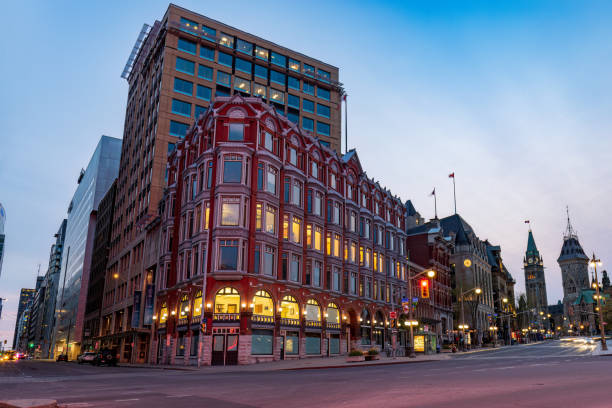 istock Ottawa's well-known central chambers building is located on Elgin Street 1489282783