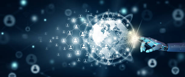 istock Communication technology for internet business and social network Concept. 1489292054