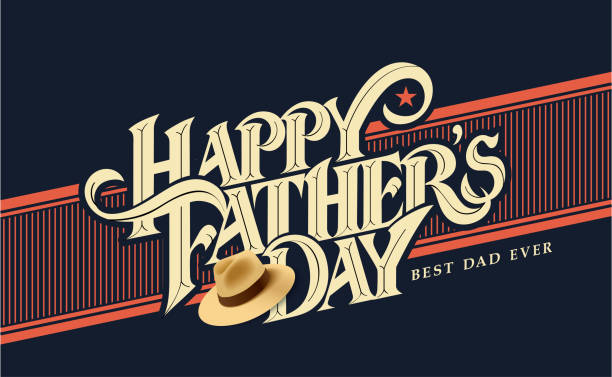 szczęśliwy dzień ojca - fathers day stock illustrations