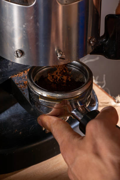 istock coffee maker machine making espresso and cappuccino , colombian coffee 1489304482
