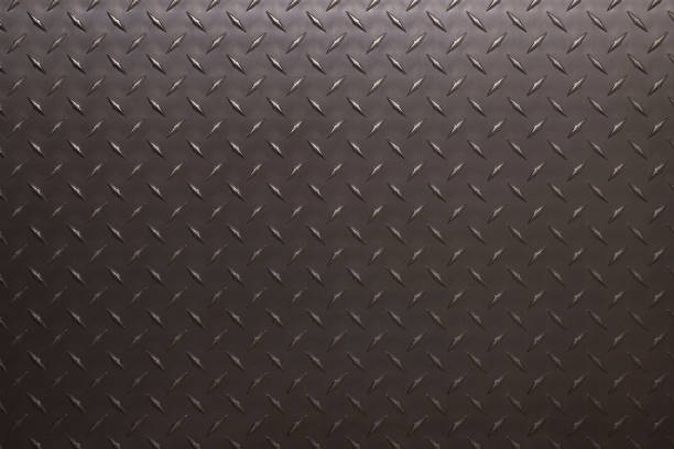 istock dark metal texture with rhombus pattern, iron sheet as background 1489310620