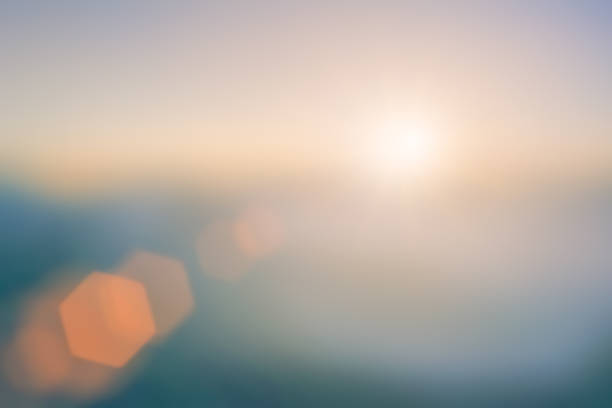 istock Abstract blurred yellow and orange sunrise background. Abstract blurred nature background. 1489312266