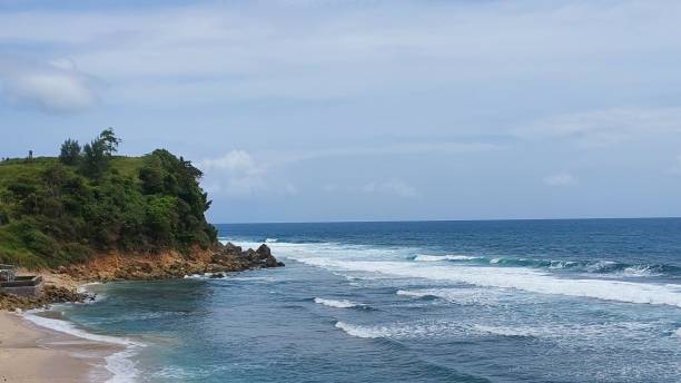 istock Blue sky and blue sea 1489331495