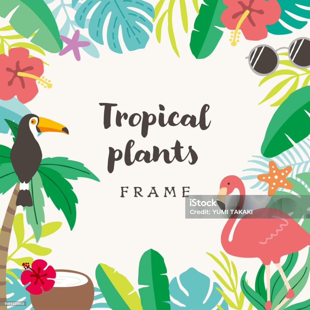 Summer Course Frame Summer Frame Stock Illustration - Download Image Now - Summer, Border ...