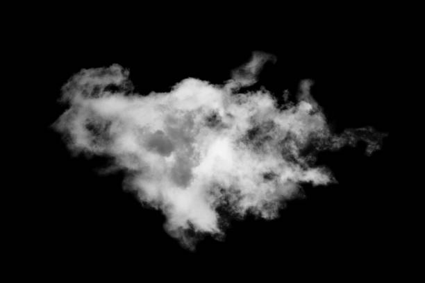 istock Cloud isolated on black background,Textured Smoke,Abstract black 1489338992