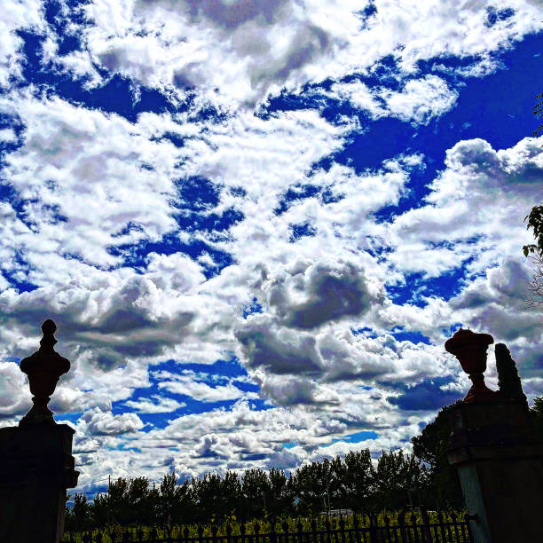 Beautiful sky and clouds from my home, Tuscany