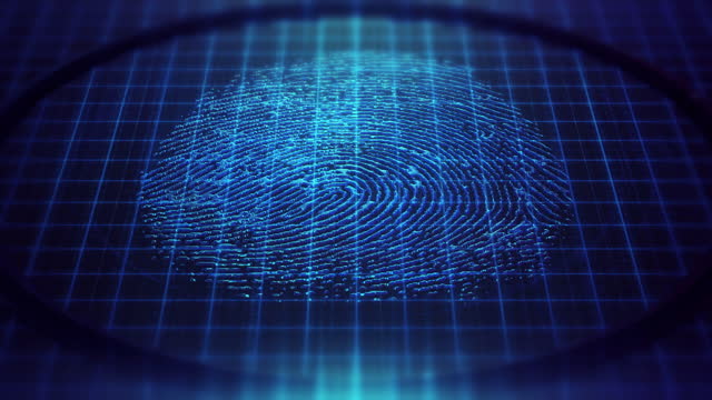 Digital fingerprint scanning.