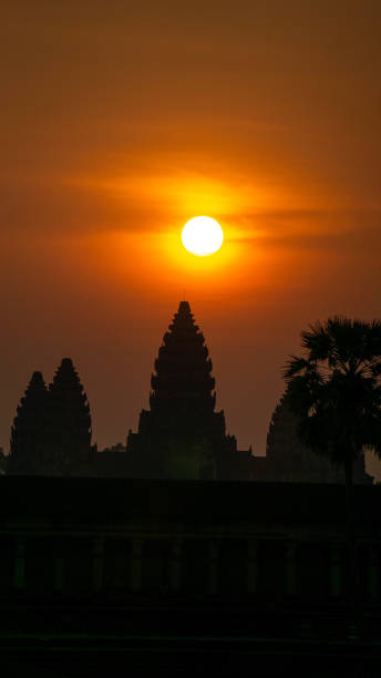 istock Angkor wat in Cambodia caught with a vibrant sunrise 1489356121