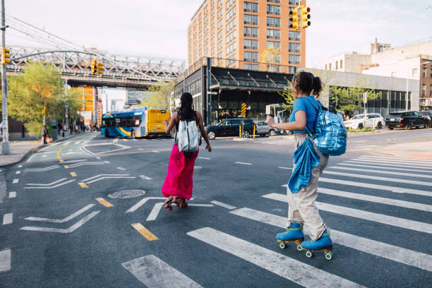 istock Riding on roller skates in New York 1489356294