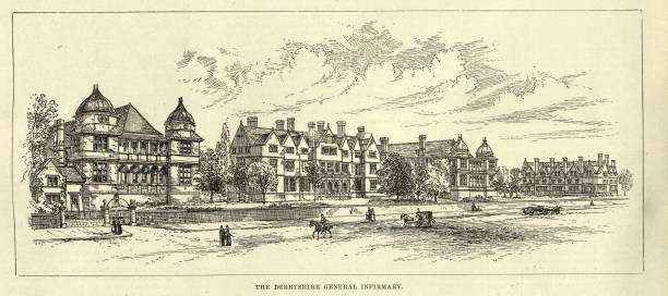 istock Derbyshire Royal Infirmary a hospital in Derby, England, 1890s, Victorian architecture, Healthcare system 1489360379