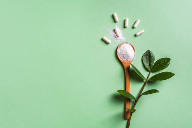 istock Collagen powder and pills 1489362084