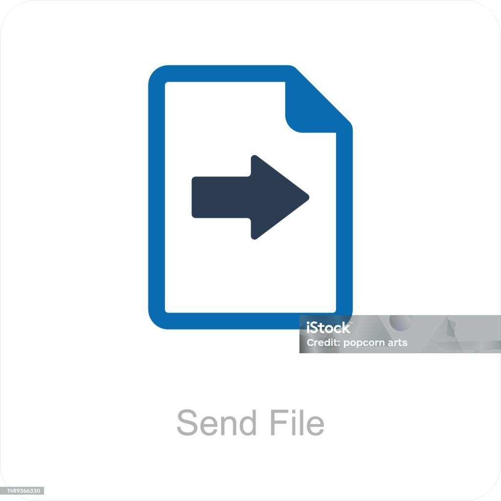File Sender Icon Send File Stock Illustration - Download Image Now - Concepts, Concepts ...