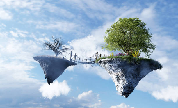 istock Step for positive change in new happy world 1489366651