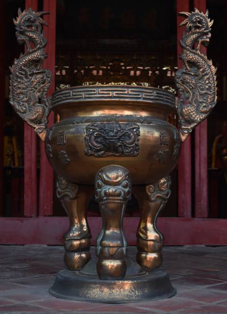 istock Traditional metal incense burner at a Chinese temple 1489367247