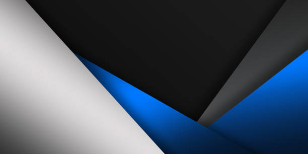 istock Dark blue and gray abstract background with copy space for your text 1489368174