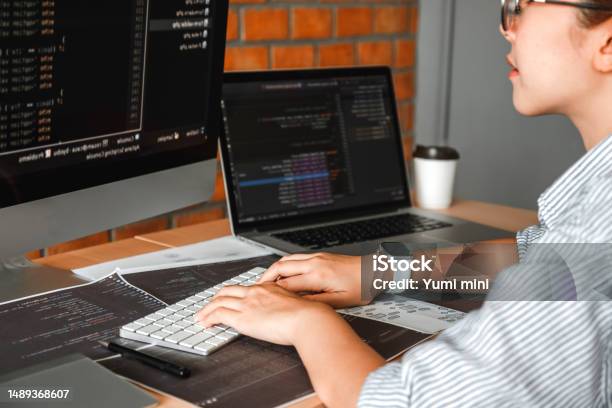 Developing Programmer Reading Computer Codes Development Website Design ...