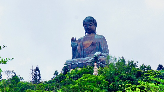 Lantau island giant Buddha statue - Hong Kong