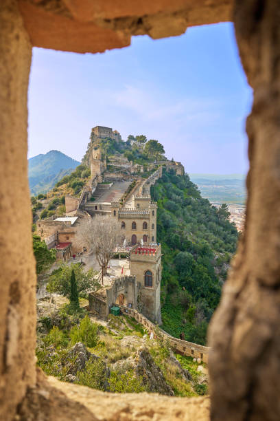 istock Ancient stone fortress Xativa on the rock 1489383274