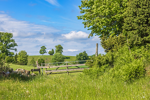 Rural landscape on a beautiful sunny day, Piccotts End village in Hertfordshire, England, UK.