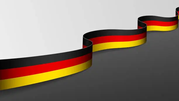 Vector illustration of EPS10 Vector Patriotic Background with the colors of the flag of Germany.