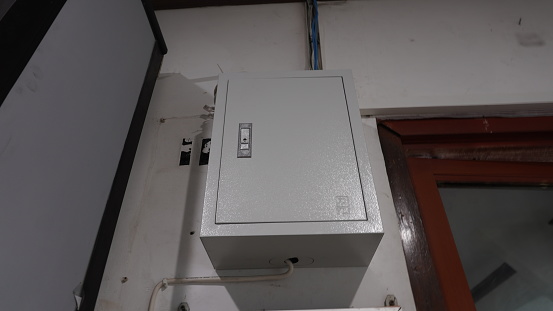 indoor electrical panel box attached to the wall