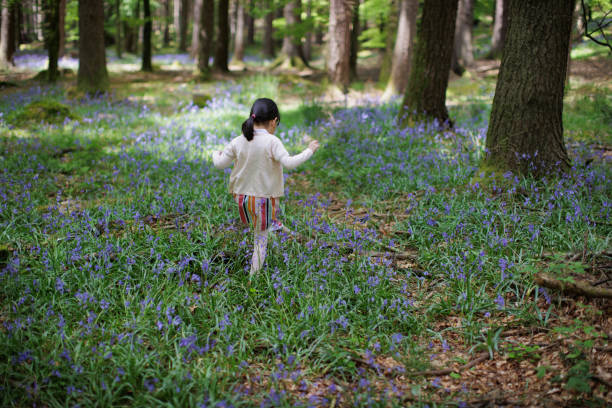 Having fun in Spring countryside