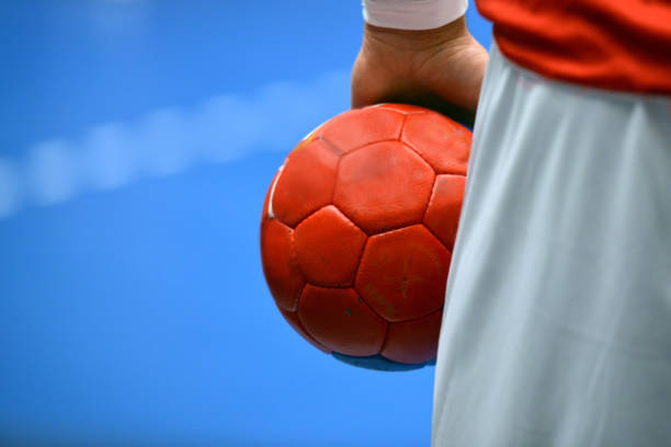 Handball Player stock photo