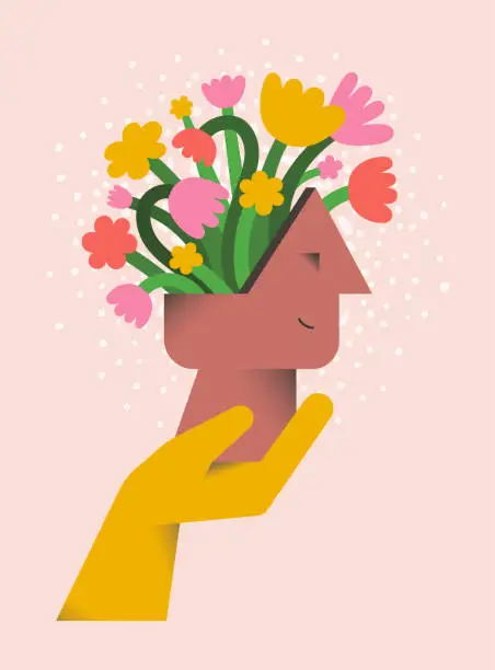 Vector illustration of Self care concept