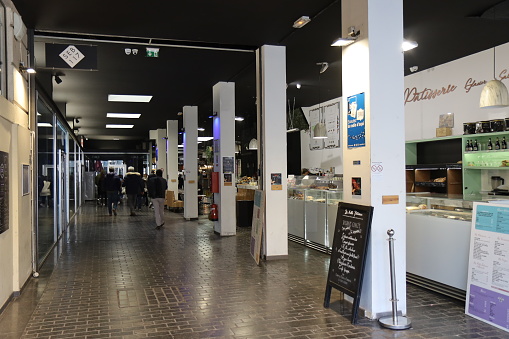 Vauban halls, food shopping center, city of Perpignan, department of Pyrenees Orientales, France