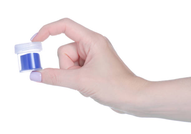istock Jars gouache paints in hand 1489413953