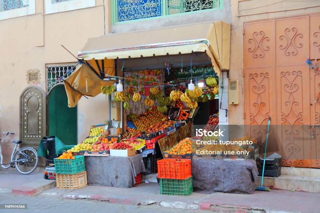 Grocery Store In Morocco Stock Photo - Download Image Now - Market