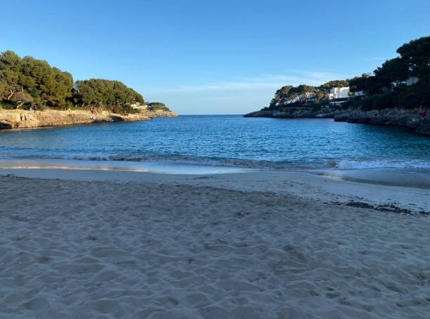 istock View on Amazing sandy Cala Dor beach on Majorca, Spain 1489421546