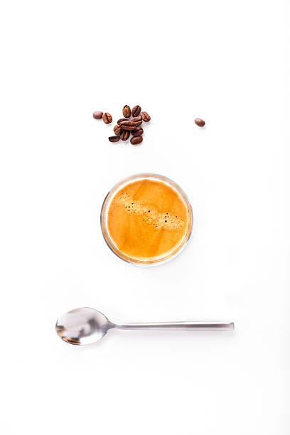 Glass of coffee. stock photo